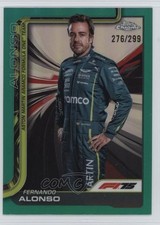 2025 Topps Chrome Formula 1 F1 Drivers Teal Refractor /299 Fernando Alonso 4m4