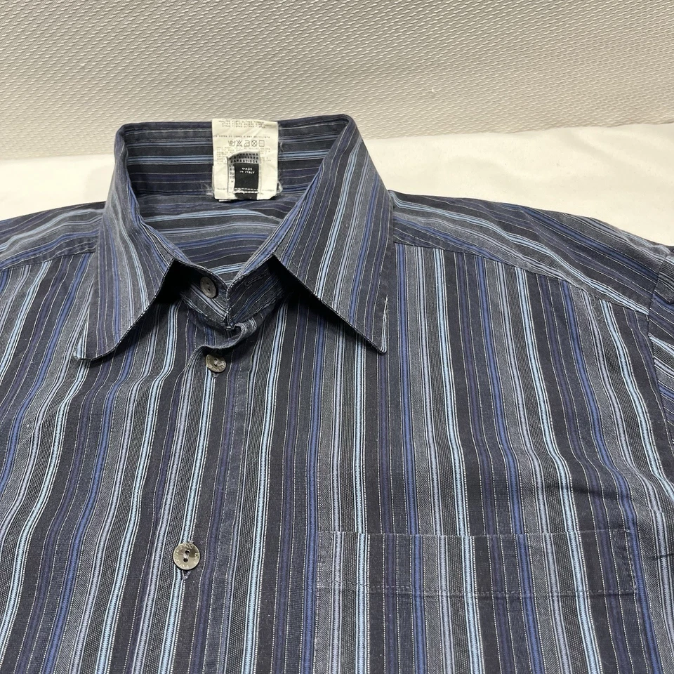 D&G DOLCE & GABBANA Multicolor Shirt ITALY Mens Button Down 38/52 - Image 2 of 4