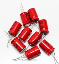 9 Xicon Bi-Polar Radial Capacitors / 4.7 uf  50 VDC  -- C1