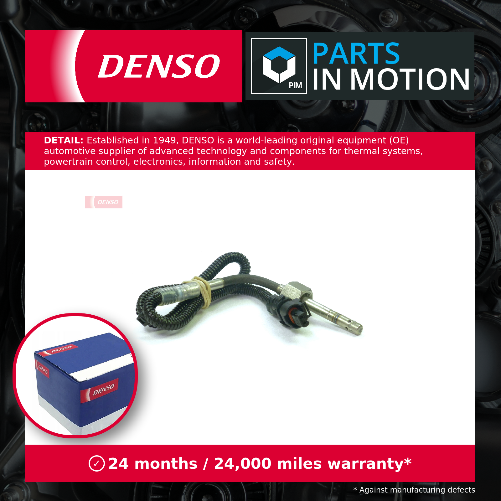 SENSOR EXHAUST GAS TEMPERATURE DET-2031 FOR MERCEDES-BENZ C-CLASS/T-Model CLS - Image 4