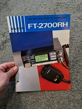 Vintage Yaesu FT-2700RH VHF/UHF Dual Band Fm Transceiver Sales Brochure
