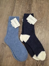 Comfort Code by Cuddlduds NWT Plush Warm Socks Blue Women's Shoe Size 4-10 Pair