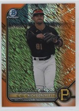 2022 Bowman Chrome Prospects Orange Shimmer Refractor 13/25 Nick Gonzales 02l6