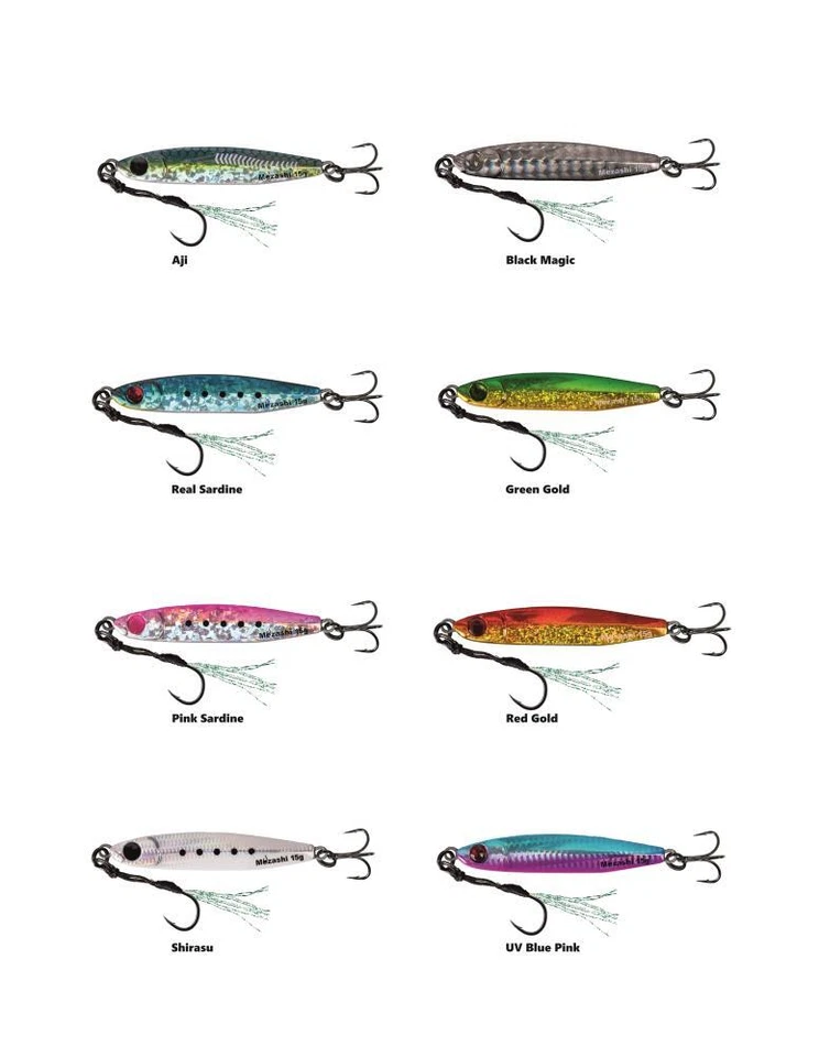 Mustad MEZASHI Casting Jig Jig-Köder 15g-60g Zocker Meeresköder Blinker Pilker - Bild 2 von 2