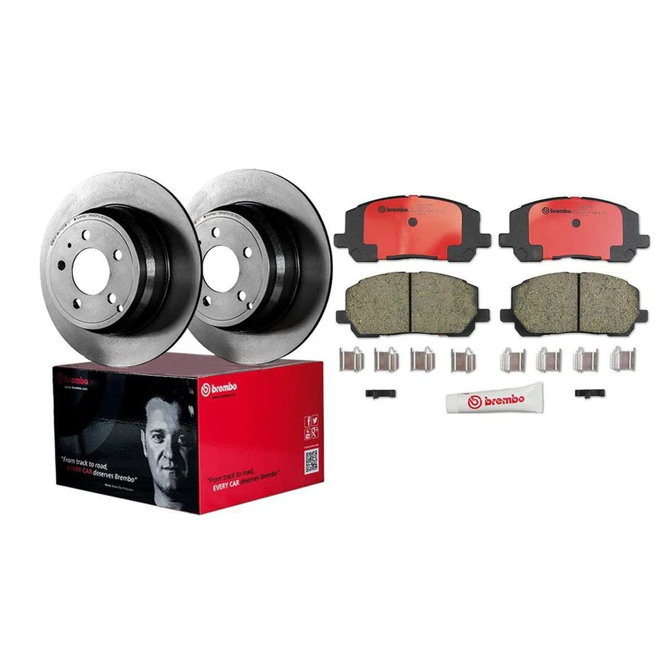 Ротор и колодка переднего тормоза Brembo 6 подходят для Toyota Highlander 2001-2007 годов выпуска - Изображение 2 из 4