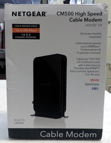 Netgear Cm500 High Speed Cable Modem Docsis 3 0 Ebay