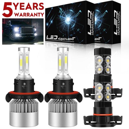 For Ford Escape 2008-2012 4x LED Headlights High Low Beam + Fog Light Bulb Combo - 第 1/10 張圖片