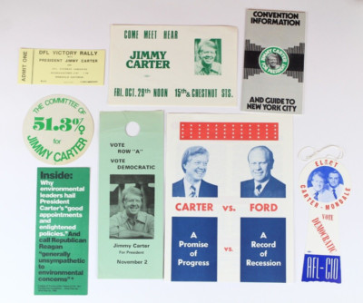 1980 Jimmy Carter Presidential Campaign Ephemera Collection