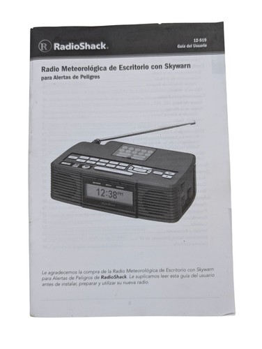RadioShack Digital Weather Alert Clock Radio AM/FM/WX Channels Backlit Display - Picture 12 of 12