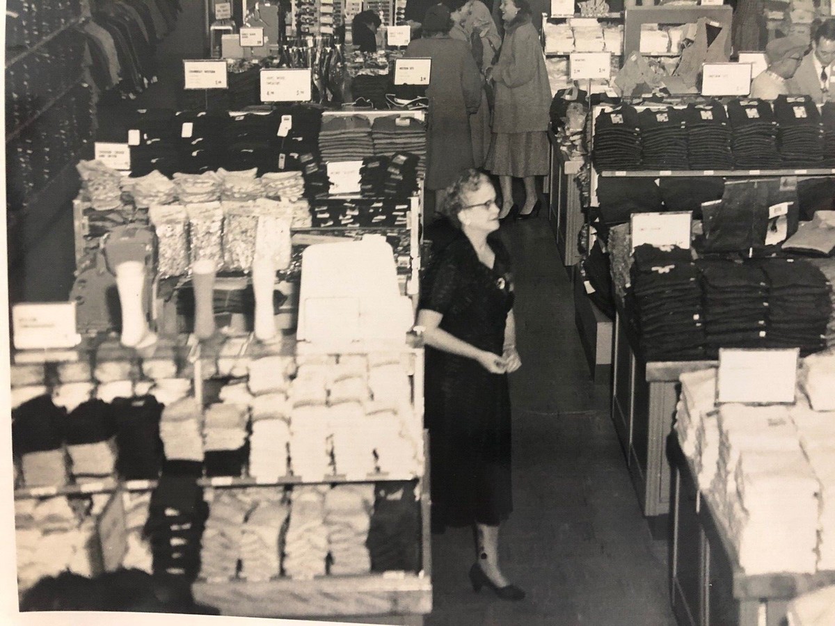 Vintage PHOTO JC Penney's Department Store INTERIOR 1950's MENS