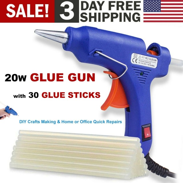 Electric Hot Melt Glue Gun with Glue Sticks Quick Repair Tool Kit DIY