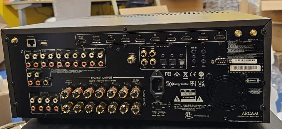 Arcam AVR31 7.1-Channel Home Theater HDMI 2.1 Class G AV Receiver w/ Bluetooth - Image 3 of 4