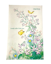 Photo Album Floral Butterfly Religious Friends Reflect God's Love Holds 72