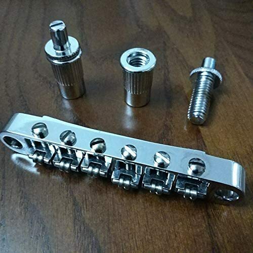 Ponte A Rulli Cromato Tune-O-Matic Per Chitarra Elettrica Epiphone – Pali Filettati M8 - Foto 2