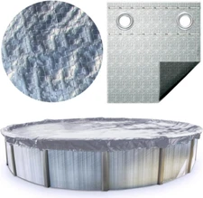 HYDROTOOLS Silver King Heavy Duty Winter Pool Cover for above Ground Swimming Po