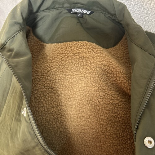 Santa Cruz Skateboards Coach Jacket Fleece green M size Rare! from Japan - Picture 9 of 9