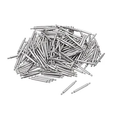 12mm Watch Band Pin 1.3mm Dia Steel Single Flanged End Spring Bar Pins 200pcs