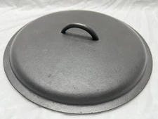 WAPAK CAST IRON FLAT TOP DUTCH OVEN KETTLE SKILLET LID #10