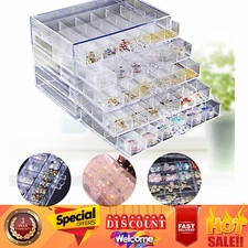 120 Grids Nail Art Storage Case 5-layer Drawer Acrylic Clear Organizer Box