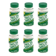 Necta Sweet 1-Grain Saccharin Tablets - Zero-Calorie Sugar Substitutes (6-Pack 1