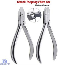 Orthodontic Torquing Bending Pliers Archwire Bending Dental Male & Female Pliers