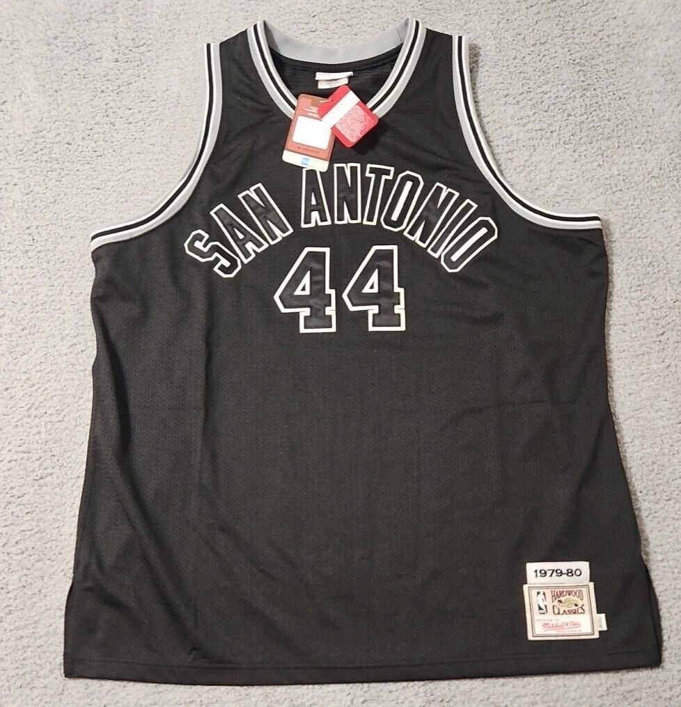 SAN ANTONIO GERVIN ユニフォーム 1979-80 George Gervin Signed San Antonio Black Basketball Jersey (Beckett) -
