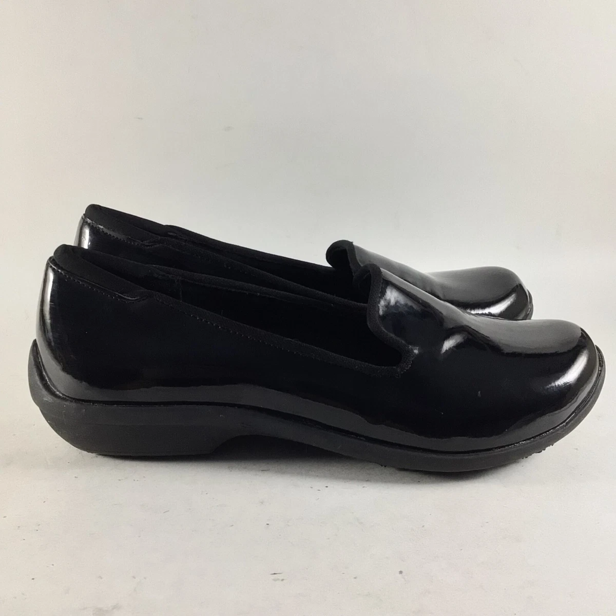 Safe T Step womens slip resistant shoes loafers black size 6