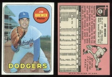 (67903) 1969 Topps 241 Jim Brewer Dodgers-EM