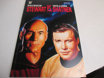 Star Trek: Patrick Stewart vs. William Shatner. Celebrity Comic, Feb. 1992.