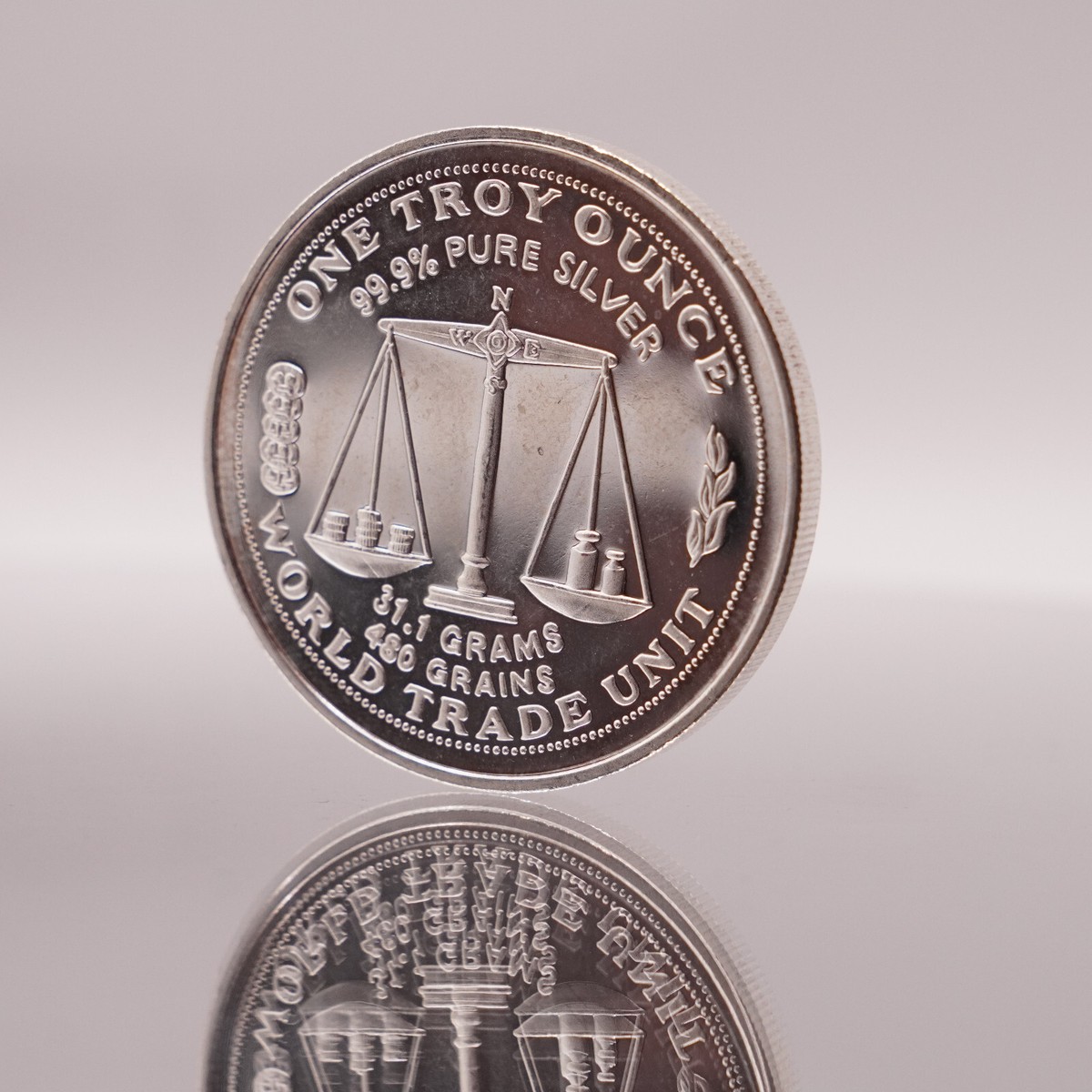 1986 World Trade Unit FCCB Argento 1oz 999 FINE FURE Silver bar