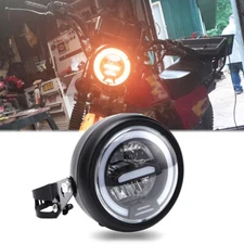 Motorcycle LED Headlight w/ Bracket For Honda XL 125 100 150 185 250 500 600 750