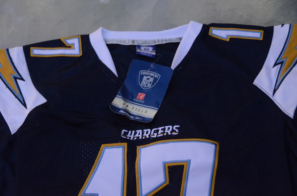 Camiseta deportiva vintage Reebok NFL San Diego Chargers Phillip Rivers #17 talla juvenil M. Foto 3 de 4