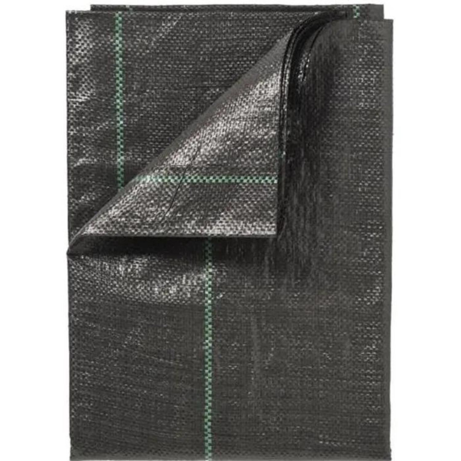 Bâche de sol de contrôle des mauvaises herbes en polypropylène tissé noir 2x10m