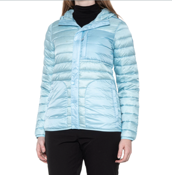 Burton Evergreen Down HD Ski Jacket 650 Fill Hoody Women Crystal