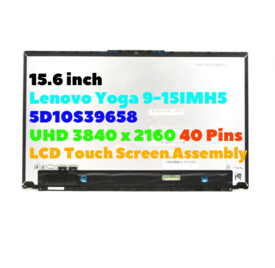 15.6 for Lenovo Yoga 9-15IMH5 UHD 5D10S39659 LCD Touch Screen Assembly 3840x2160