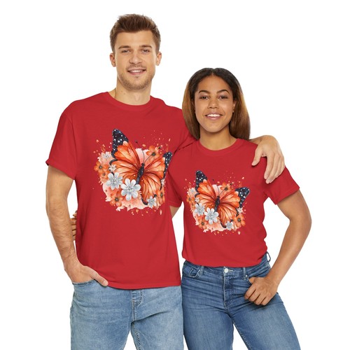 Butterfly Graphic Tee Women’s Aesthetic Oversized T-Shirt Trendy Retro Cute - Picture 77 of 85