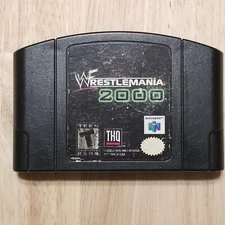 WWF Wrestlemania 2000 N64 Cartridge Authentic, Tested