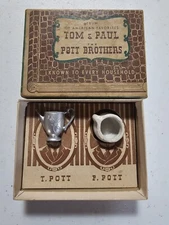 Tom & Paul The Pott Brothers Vintage 1940 Fishlove & Co. Souvenir Of Cortland NY