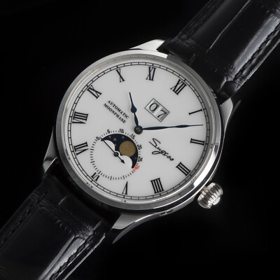 Seagull Sugess ST2528 Automatic Moon Phase Sapphire Display 1963 BNIB