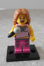 LEGO SERIES 2 #8684, POPSTAR MINIFIGURE W/MICROPHONE, GREAT CONDITION!
