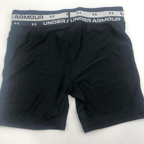 Brand New Under Armour Black Biker Shorts For Girls Size XL Pull On - Picture 6 of 7