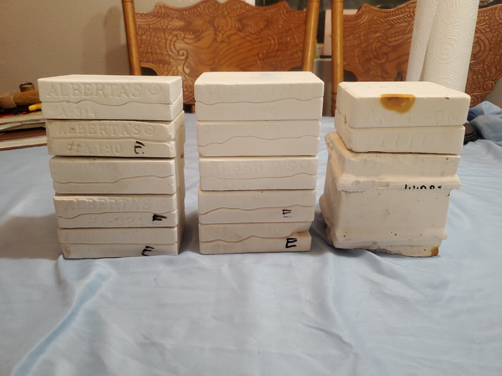 12 Vintage Ceramic Molds ( 1980's ) Alberta's Molds INC Wilson Molds