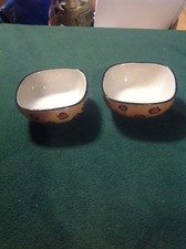 Pair Of Serengetti Square Bowls 4” Square - Animal Print Pattern