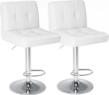 2pcs Taburete de Cocina Bar Taburetes Silla Alta Para Barra Asiento Bancos Gira