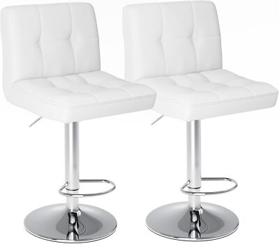 2pcs Taburete de Cocina Bar Taburetes Silla Alta Para Barra Asiento Bancos Gira
