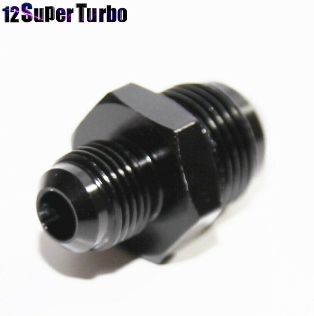 New Black 6AN Male to 8AN Male Flare Hose End Fitting Adapter 0