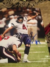 Randy Bullock AUTOGRAPHED Houston Texans Texas Aggies 8x10 Photo Holo F