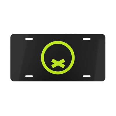 Quiet Club Racing Neon Yellow Logo License Plate - Car Decor 4 Racing ...