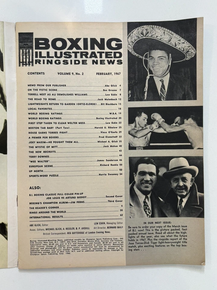 MAGAZINE: 1967 - BOXING ILLUSTRATED - Muhammad Ali - Cassius Clay - Image 3 of 4