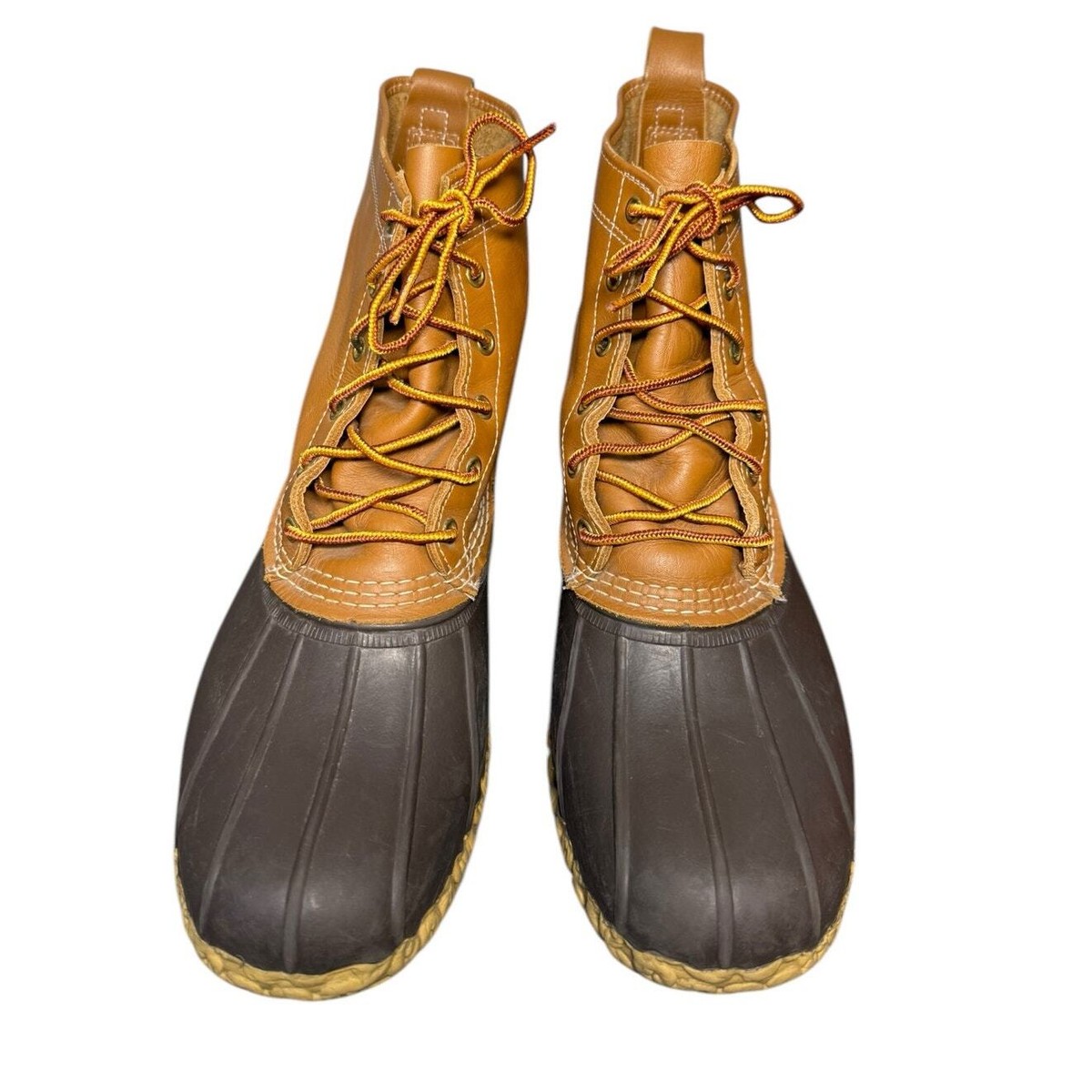 LL Bean Bean Boots Mens 12 Duck Hunting Unlined Leather